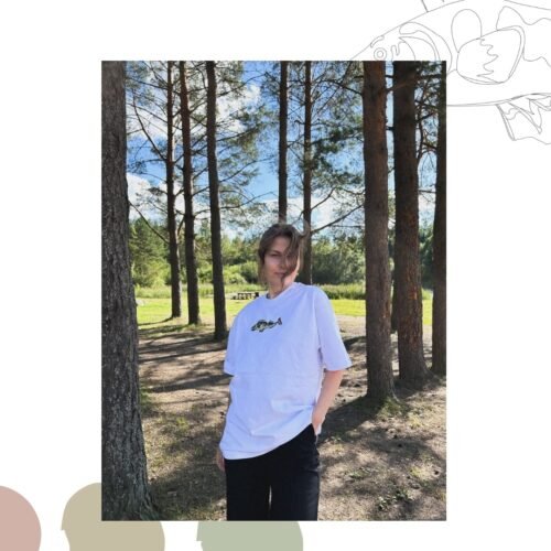 ASARIS - unisex balts krekls