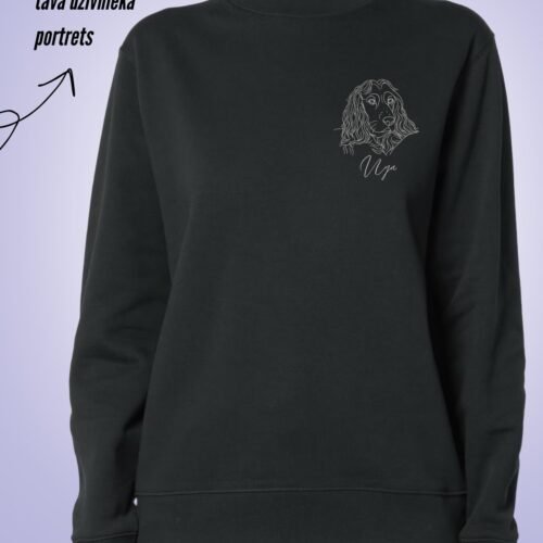 Personalizēts džemperis ar tava dzīvnieka kontūrizšuvumu