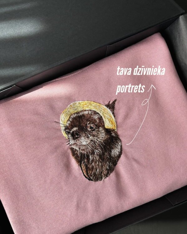 Personalizēts džemperis ar tava dzīvnieka izšuvumu (13cm)